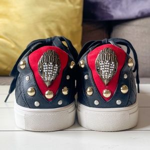 Kurt Geiger London Ludo Quitled Leather Black Low Top Sneakers. Size 40 (8.5 US)